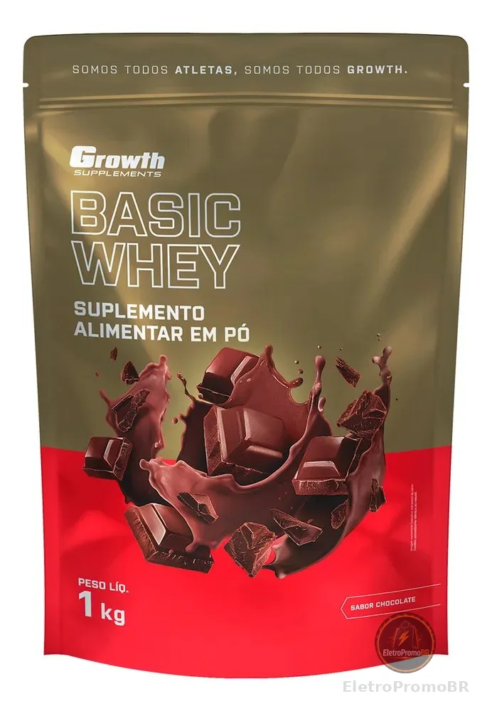 Basic Whey 1kg Growth Supplements - Chocolate
