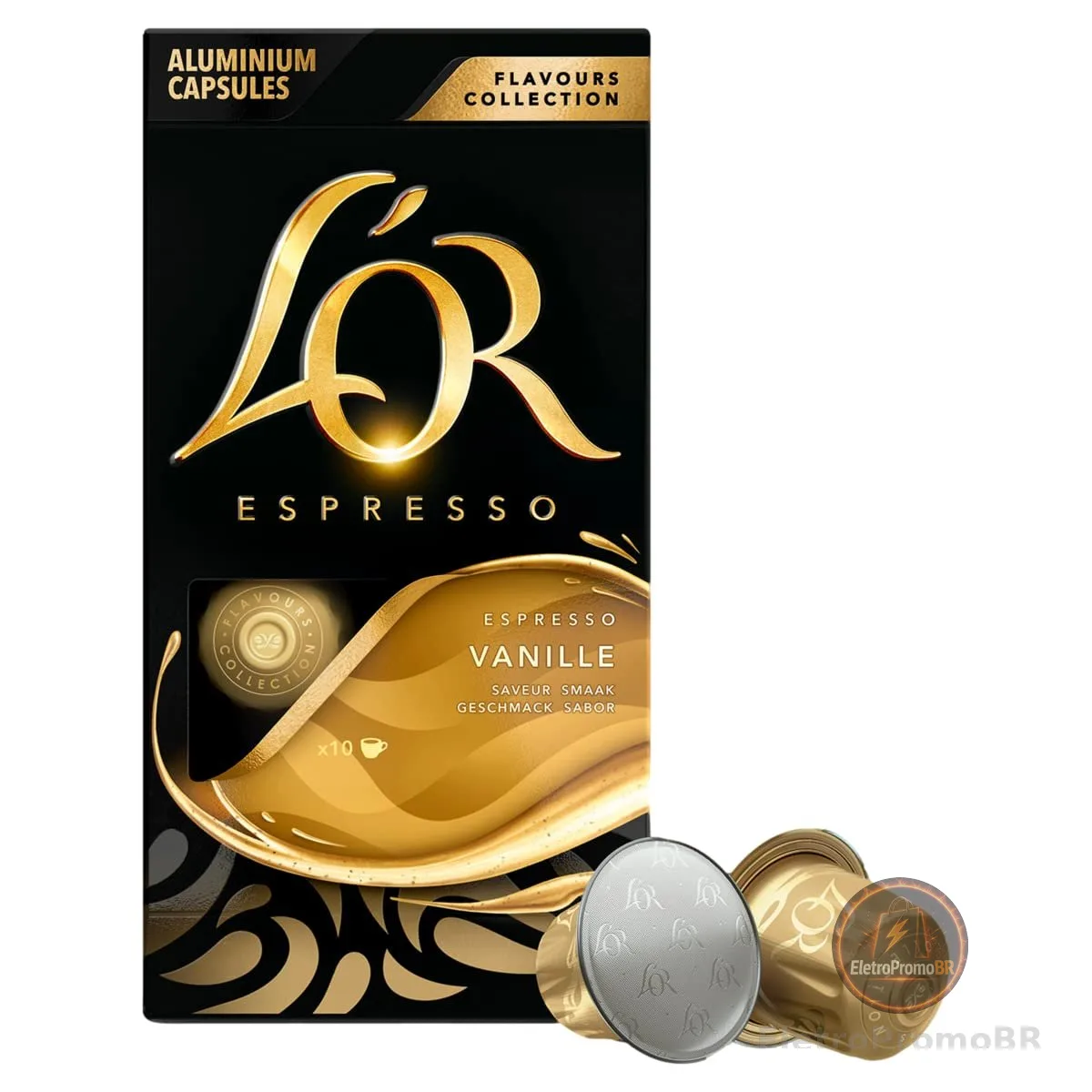 L'OR Café L'Or Cápsula Baunilha - com 10 cápsulas - 52 Gramas