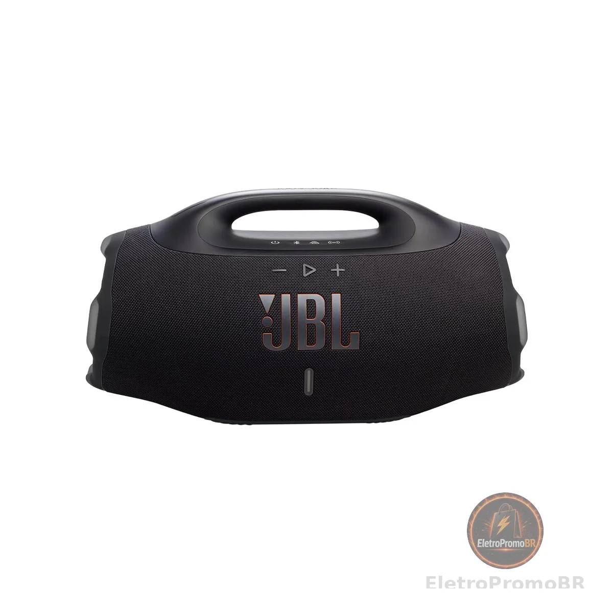 JBL, Caixa de Som, Boombox 4, Bluetooth, Som JBL Pro, AI Sound Boost, Graves Personalizáveis, Bateria de até 34h, IP68, Áudio Lossless – Preta