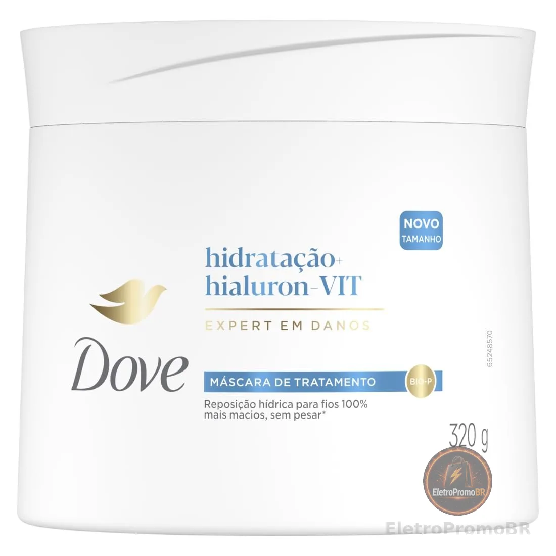 Dove Máscara de Tratamento 2 em 1 Hidratação + Hialuron-VIT 320g