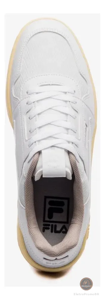 Tênis Masculino Fila Acd Classic Q1q2 26 Branco/cinza Gelo/castanho Claro Liso 39 Br