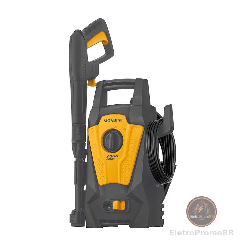 MONDIAL Lavadora de Alta Pressão Aqua Power I, Cinza/Amarelo, 1400W, 220V - LAP-01-GY