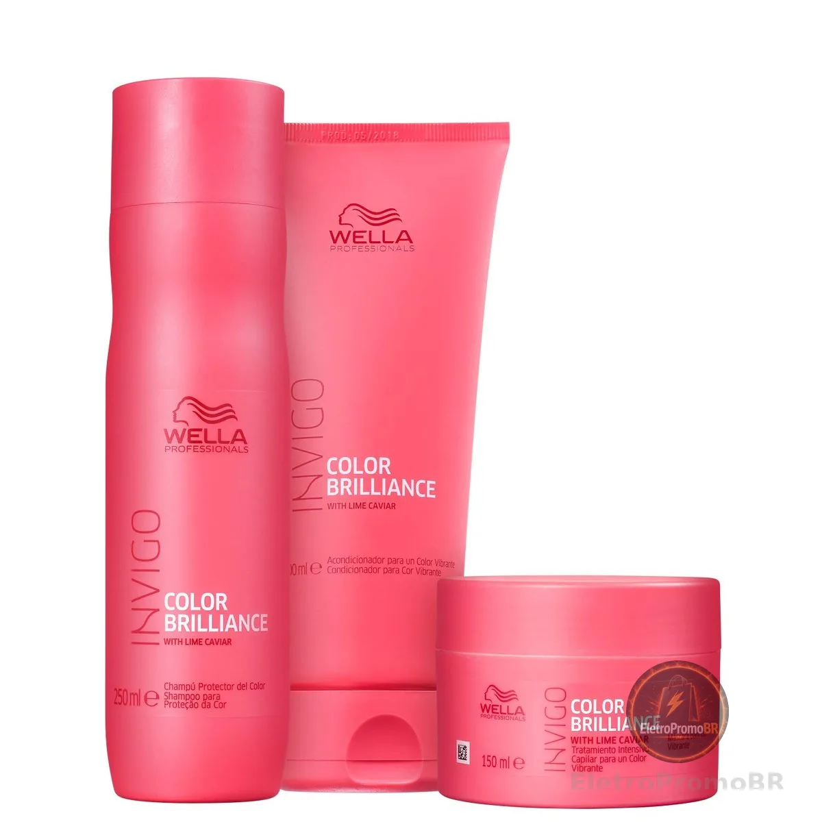 Kit Wella Pro Invigo Color Brilliance Trio (3 produtos)