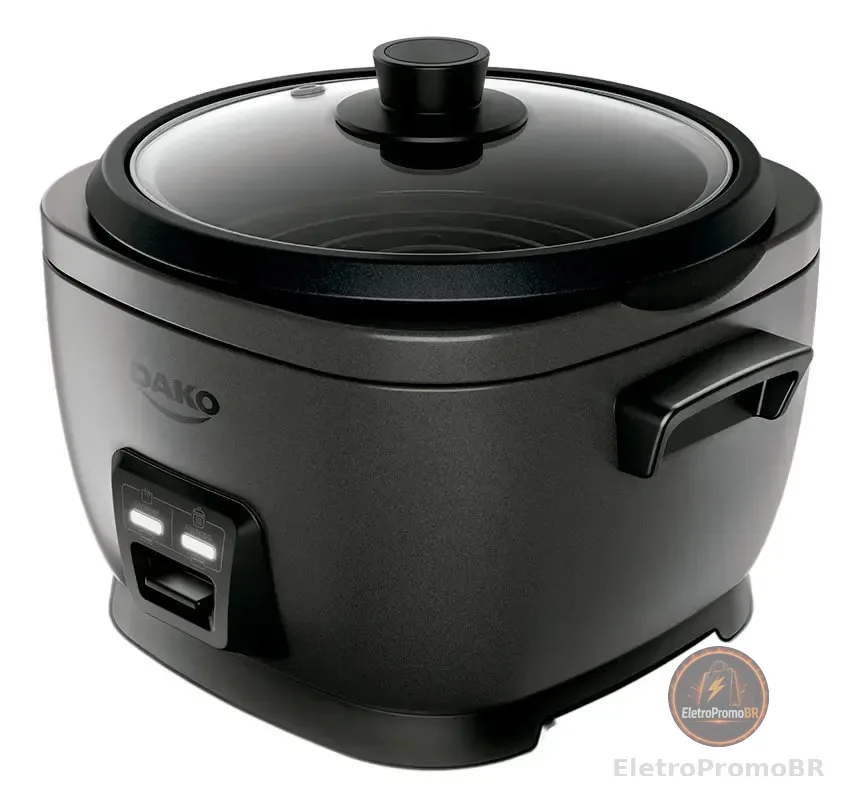 Panela De Arroz Elétrica Dako 700w Com 4 L 10 Xícaras Cinza Cor Cinza-escuro Frequência 60 Hz