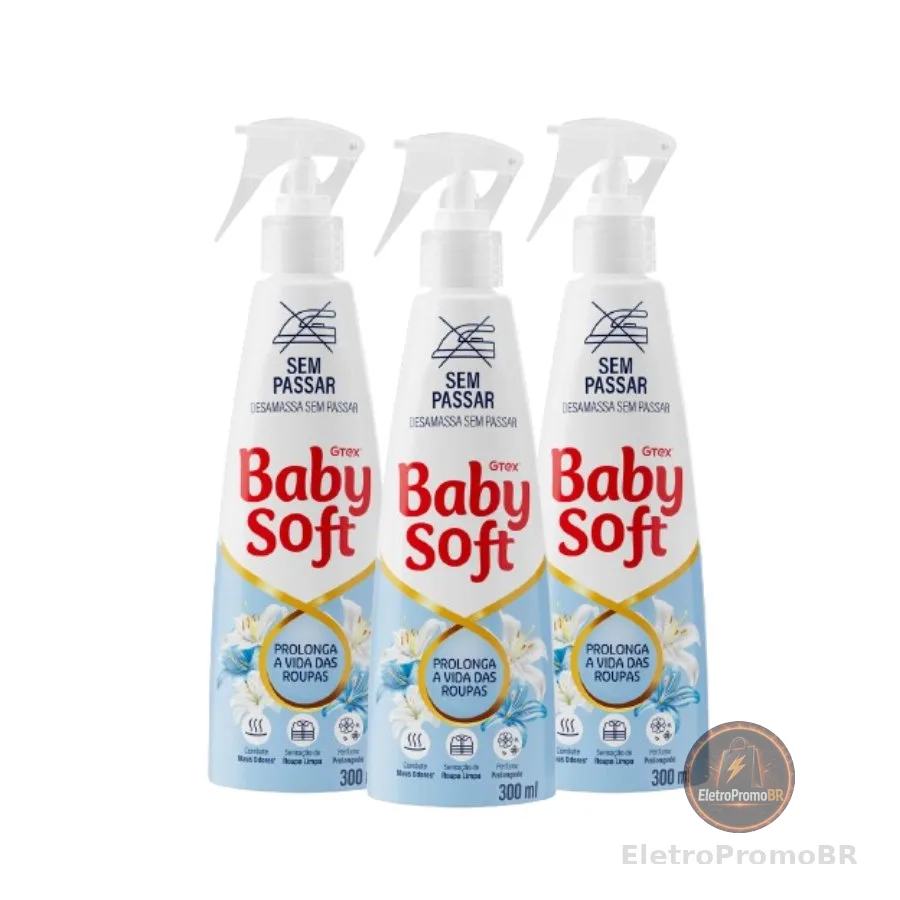 Kit 3 Sem Passar Baby Soft 300ml