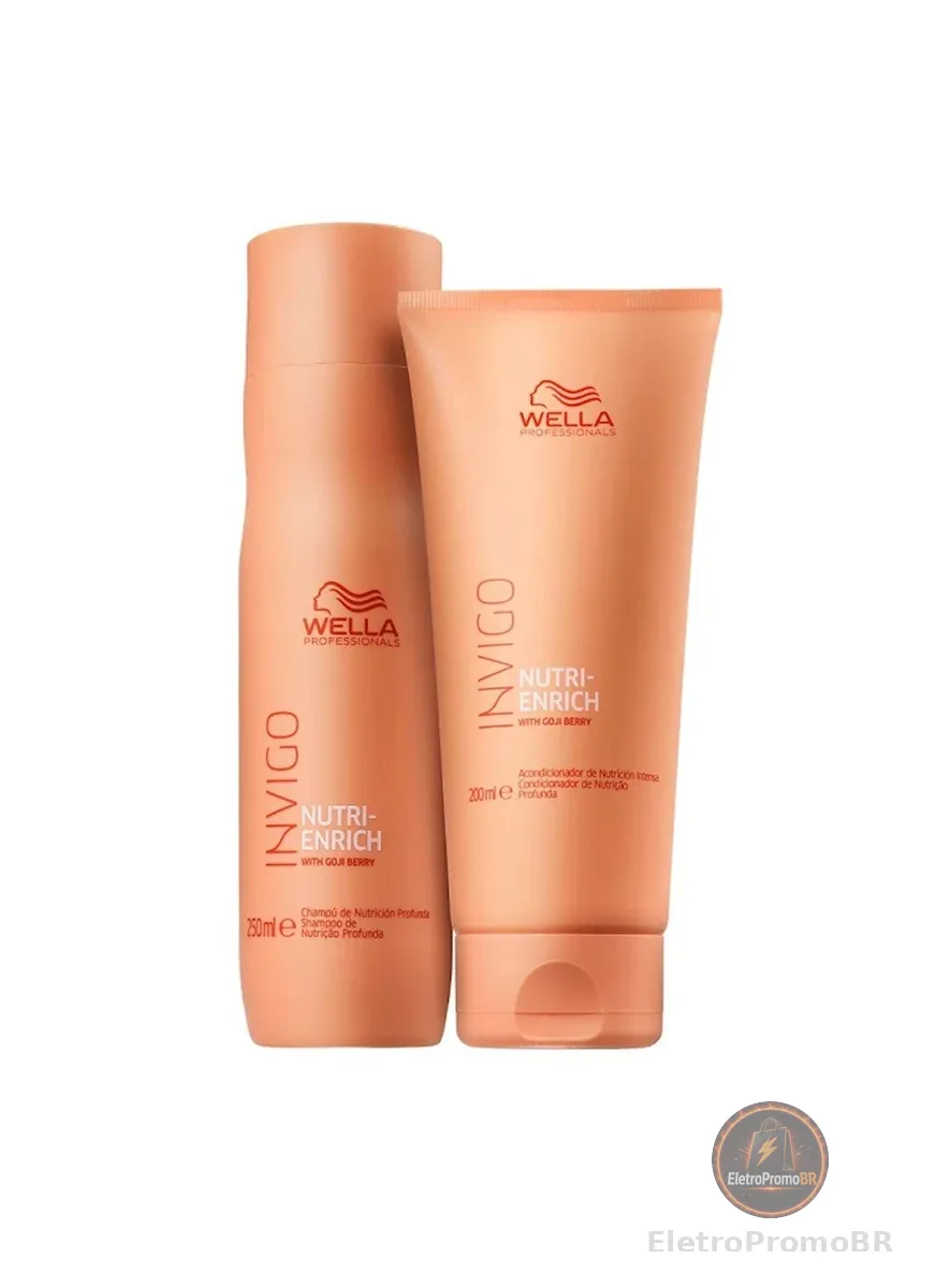 Kit Shampoo e Condicionador Wella Invigo Nutri-Enrich Pequeno