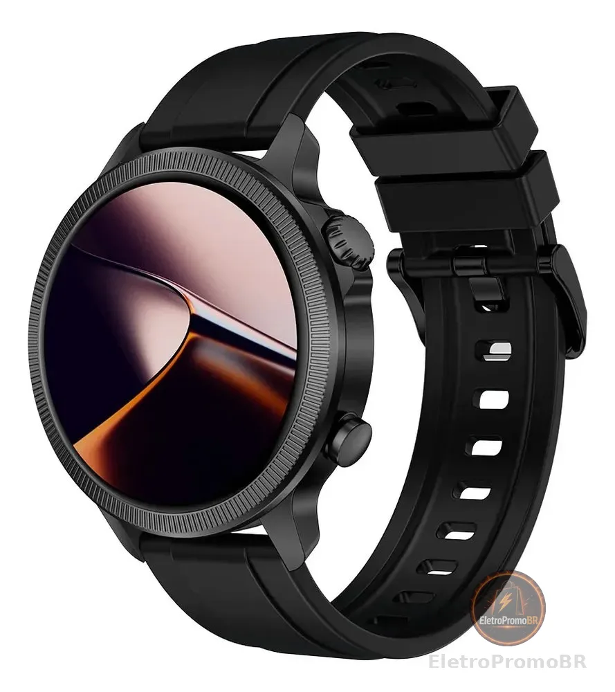 Smartwatch Multi G2r wr208 tela de 1,43 Hd Gps Proteção Ip67 Preto Multilaser