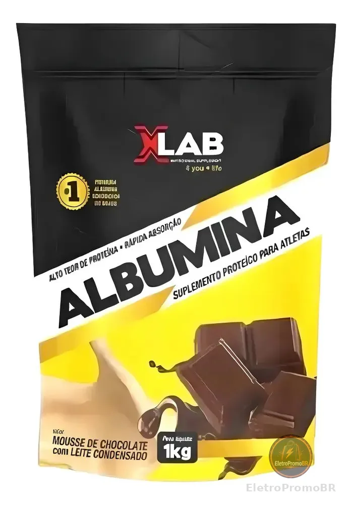 Albumina Proteína Esportivo 1kg Chocolate com Leite Condensado XLab