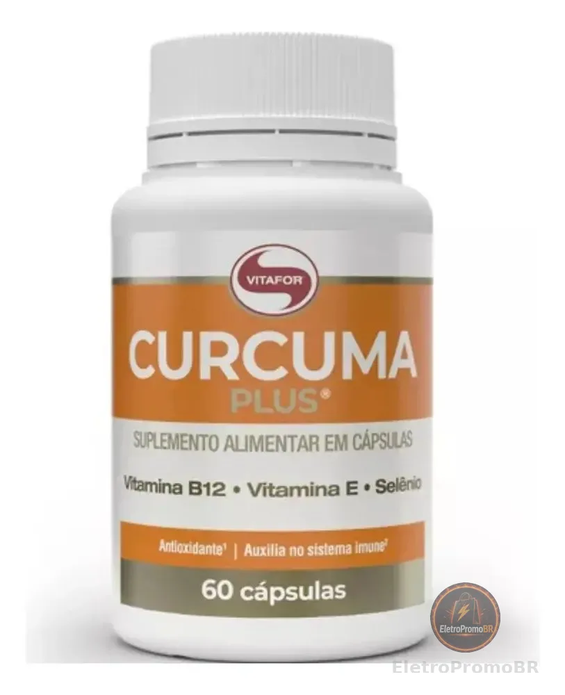Curcuma Plus Suplemento Alimentar 60 Cápsulas Vitafor