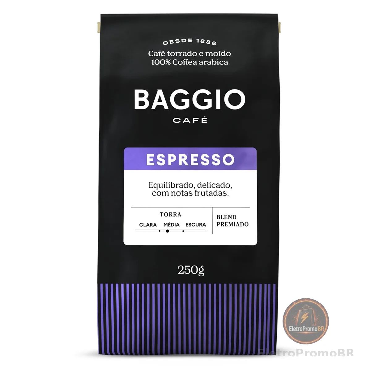 Baggio Café Café Torrado e Moído Espresso 250g
