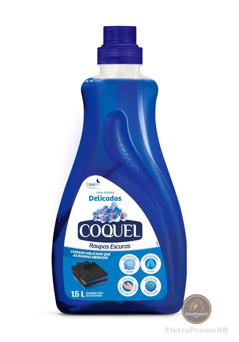 Casa Km Lava Roupas Coquel Líquido Roupa Escura 1.5 L (Pacote De 1)