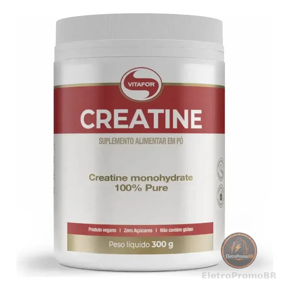 Creatina Monohidratada Creatine Vitafor 300g Sem Sabor