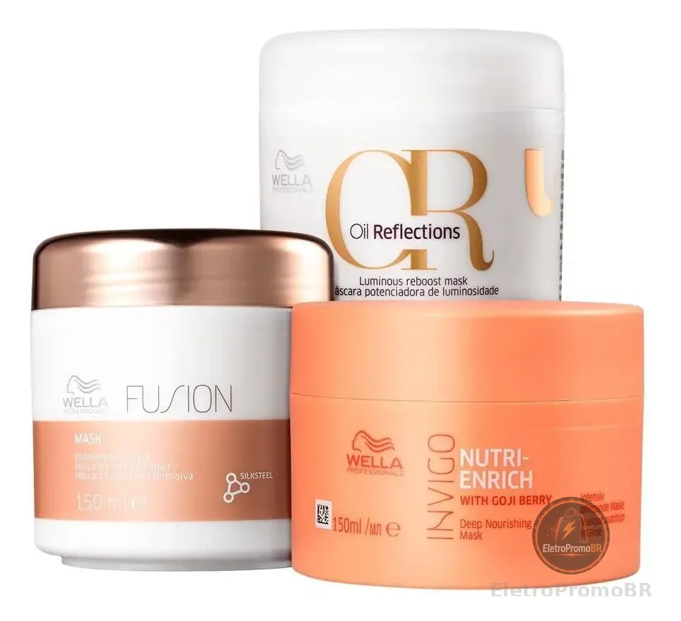 Kit Cronograma Capilar Fios Perfeitos 150ml - Wella