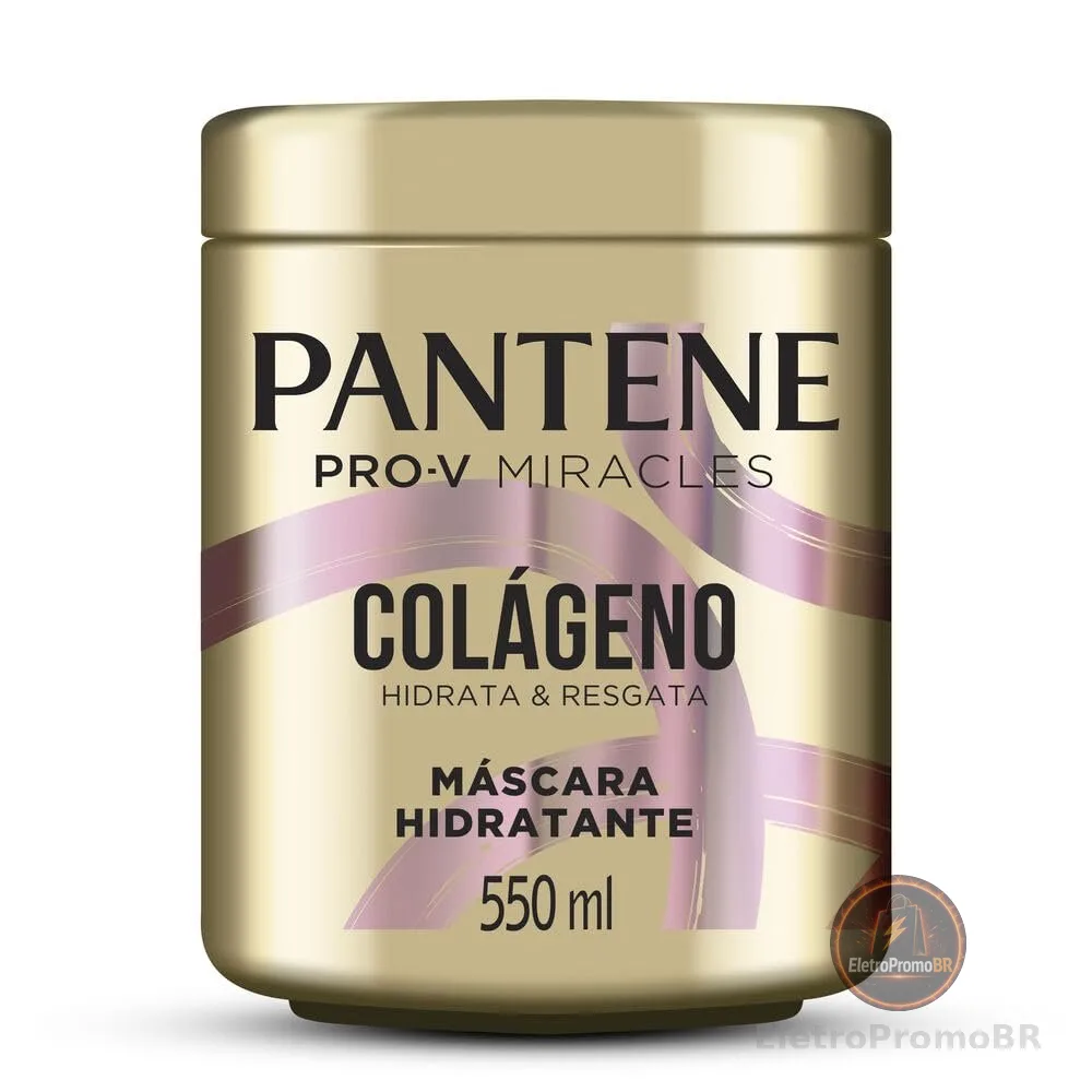 Máscara Hidratante Pantene Pro-V Miracles Colágeno Hidrata & Resgata 550 ml