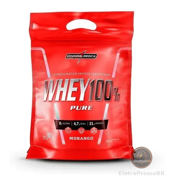 Whey Protein 100% Pure 907gr Refil - Integral Médica