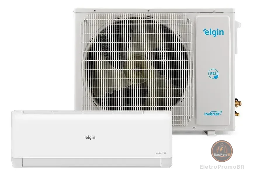 Ar-condicionado 9k Elgin Inverter Iii R-32 Quente Frio 220v Branco
