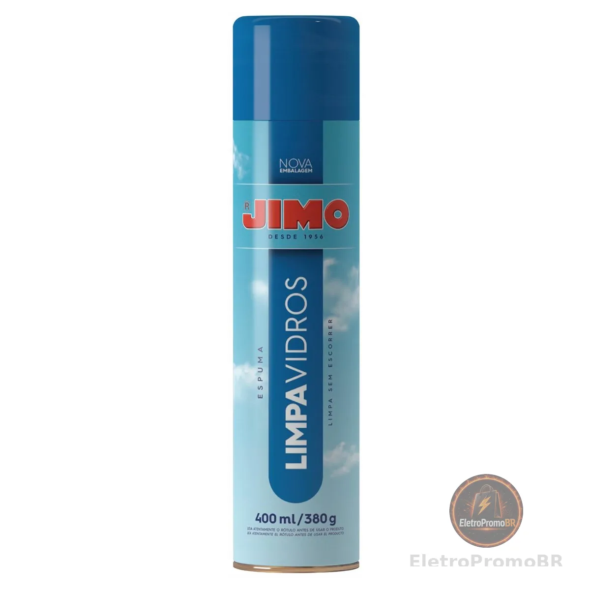 JIMO Limpa Vidros Carro Vitrine Janela Espelho Espuma Limpadora Não Escorre Aerossol 400ml