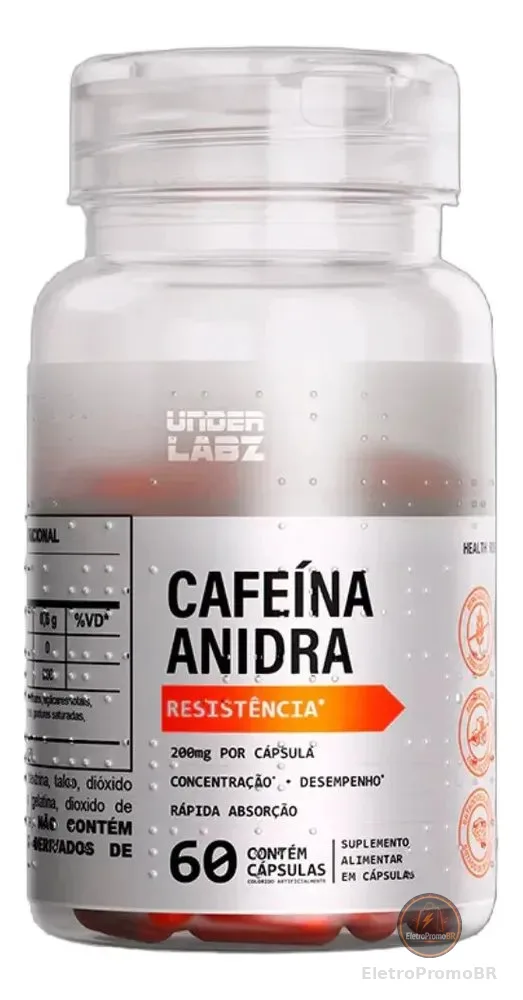 Cafeina Anidra Clinical Series 60 Caps - Under Labz Sem Sabor