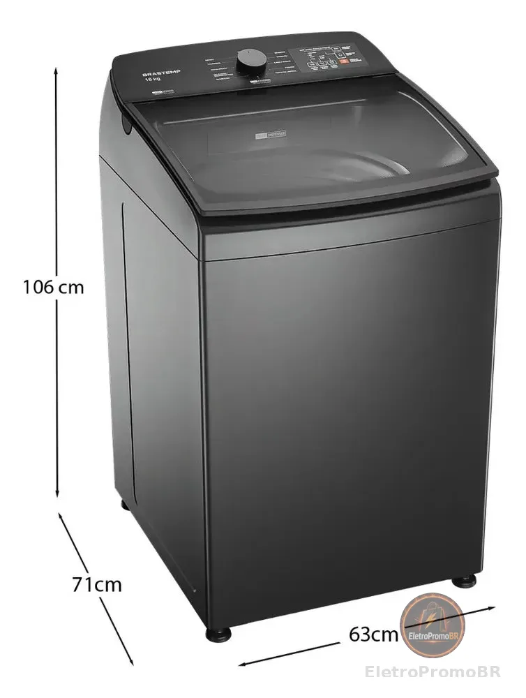 Máquina de Lavar Brastemp 16Kg Titanium - BWF16A9
