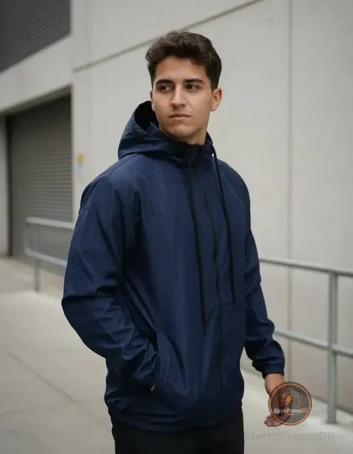 Jaqueta Corta Vento Masculino Casaco Impermeável