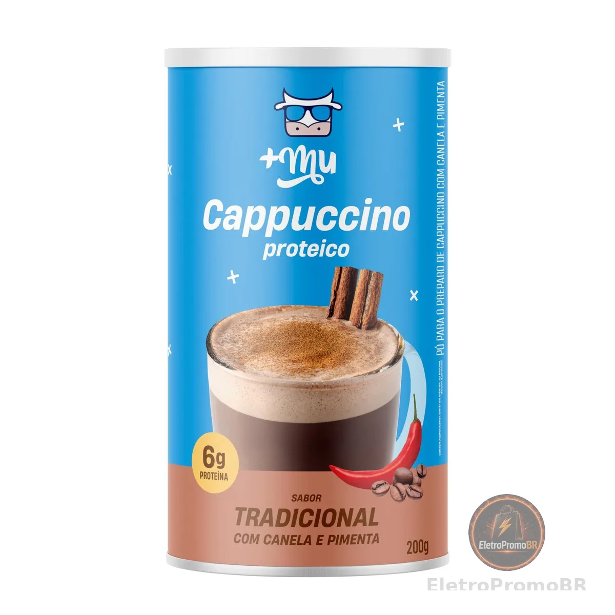 +Mu Cappuccino com Whey - 200g