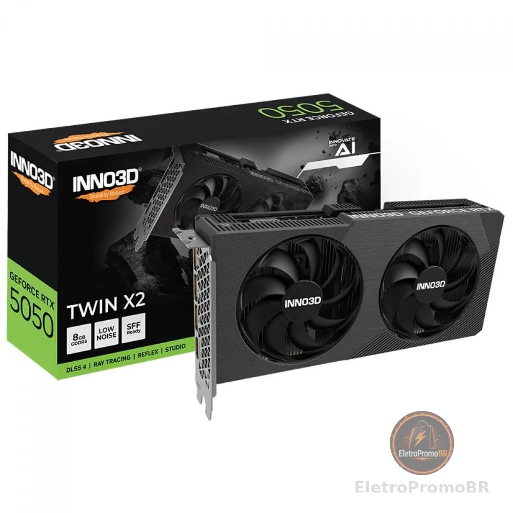 INNO3D GeForce RTX 5050 Twin X2 8 GB GDDR6 Placa de vídeo