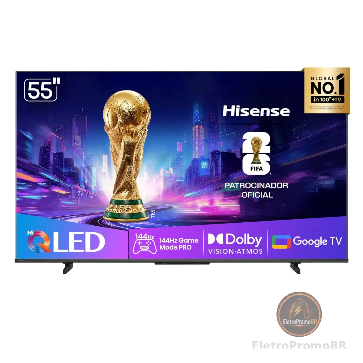 Hisense Smart TV UHD 4K HI-QLED 55" Polegadas 55Q7QG