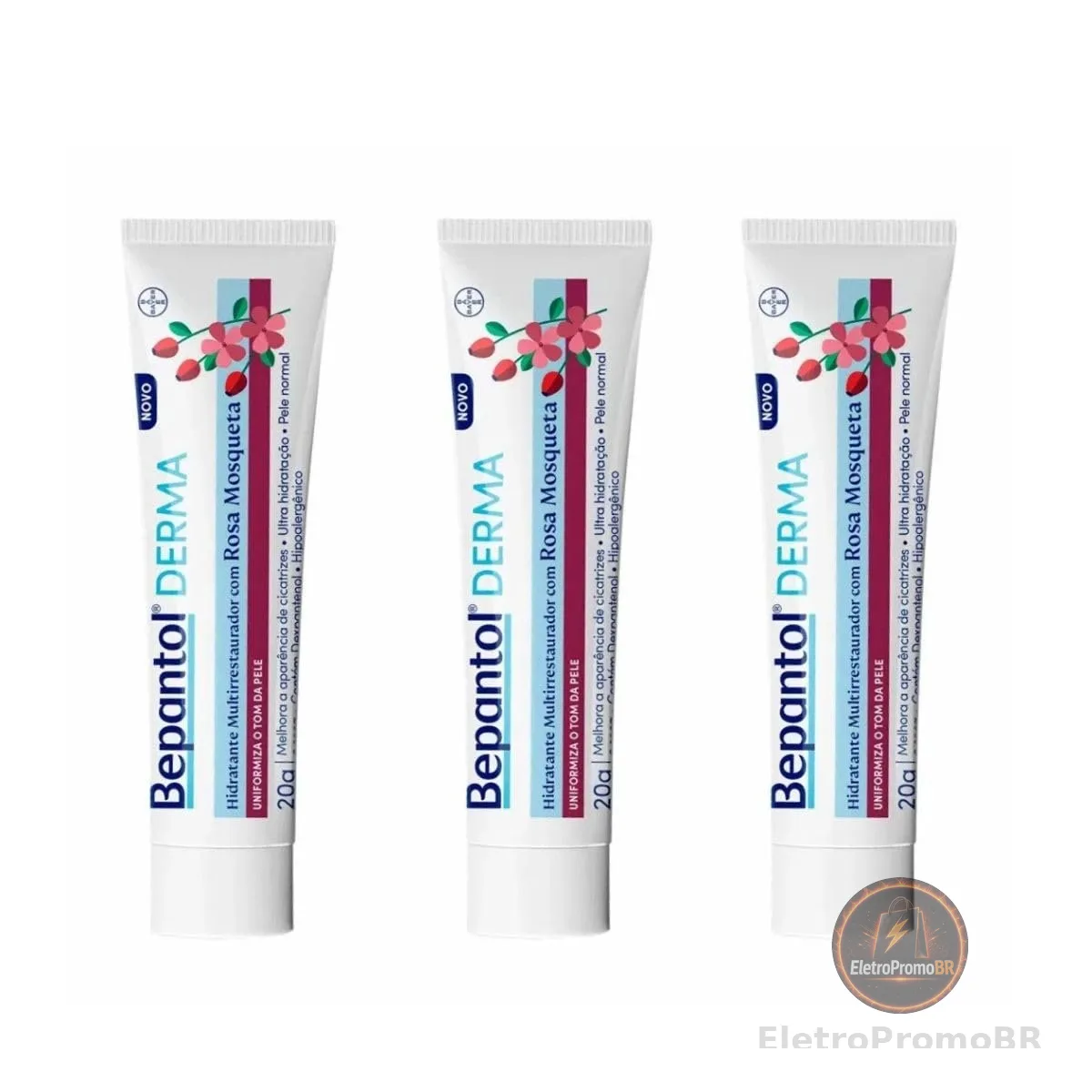 Hidratante Multirestaurador Rosa Mosqueta 3un Bepantol Derma