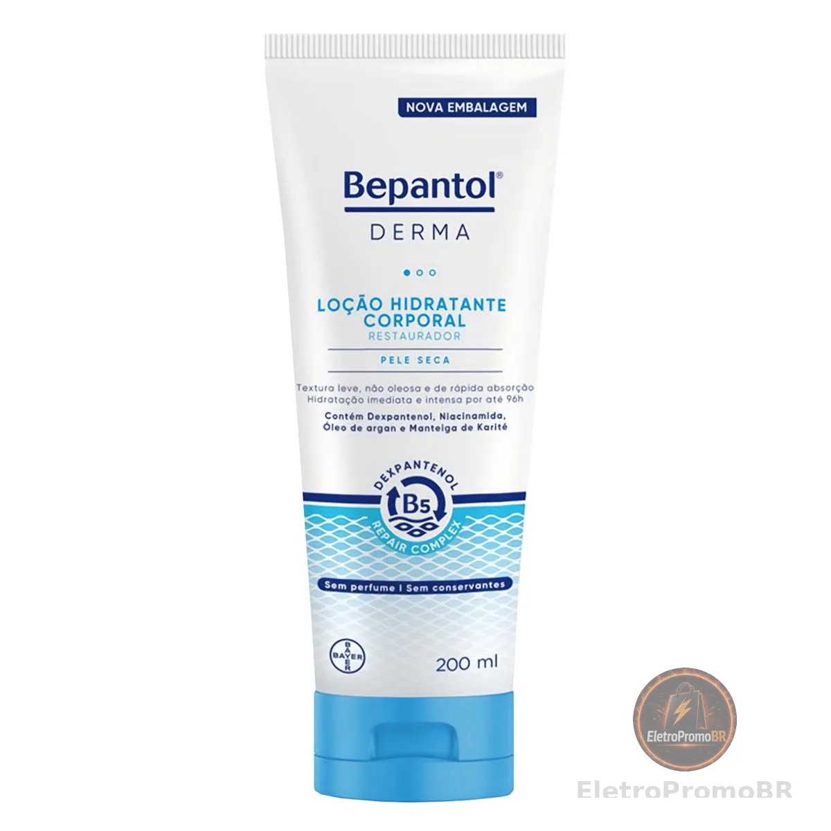 Bepantol Derma Hidratante Corporal Restaurador, Loção para Pele Seca 200ml