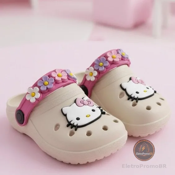 Sandália Papete Infantil Menino e Menina Divertidos Maria Fiore