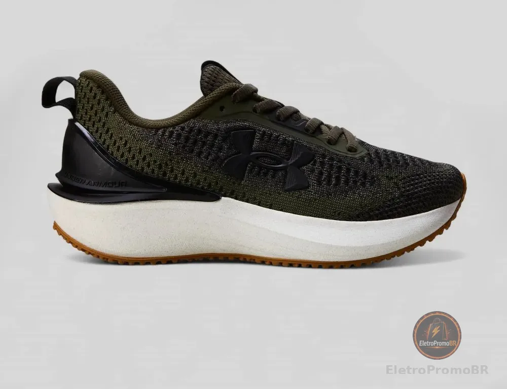 Tênis Esportivo Masculino Charged Skyline 4 Under Armour Verde Liso 38 Br