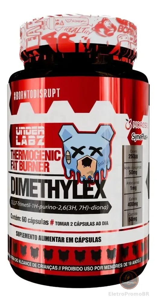 Dimethylex 60 cápsulas Under Labz - Termogênico sem sabor