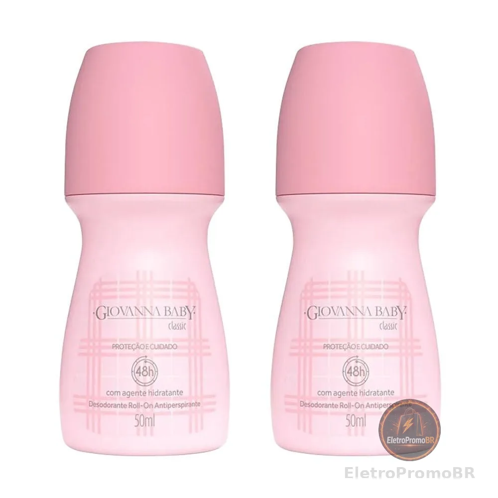 Giovanna Baby Kit Desodorante Roll-On Feminino C/2 Classic 50ml