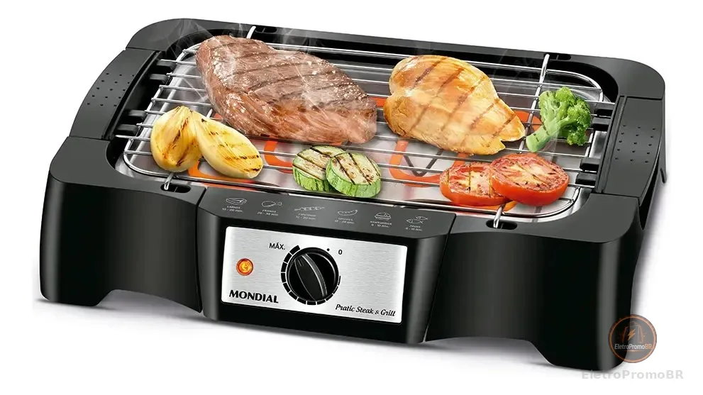 Churrasqueira Elétrica, Mondial, 1200W - CH-07