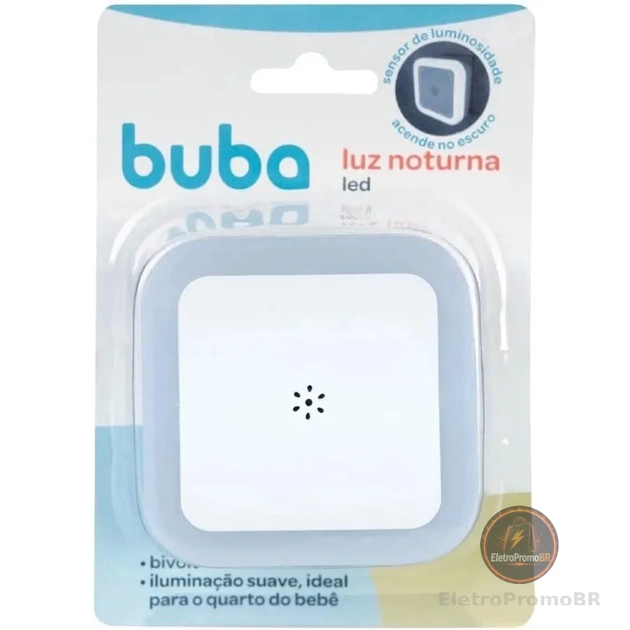BUBA Luminária Led Luz Noturna com Sensor Automático Quarto Bebê 13144