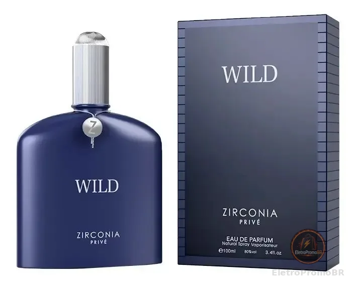 Eau De Parfum Zirconia Prive Wild Masculino 100ml Fragrância Intensa