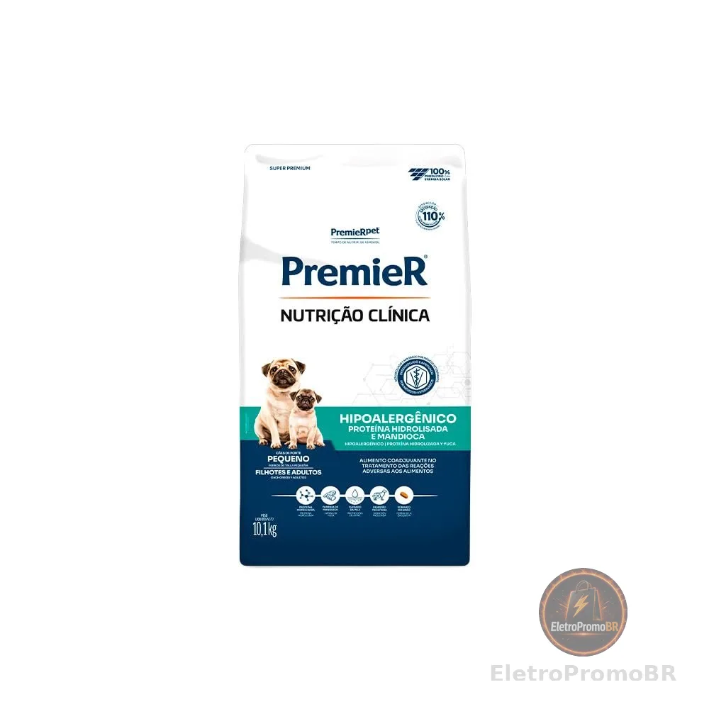 Ração Premier Nutrição Clínica Cão Raça Pequena Hipoalergênico 10,1kg