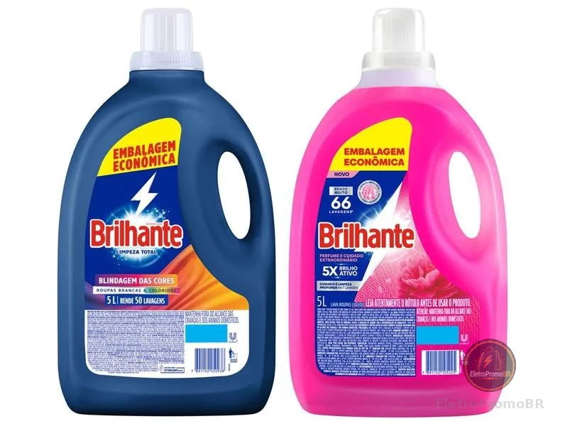 Kit Sabão Líquido Brilhante Perfume e Cuidado