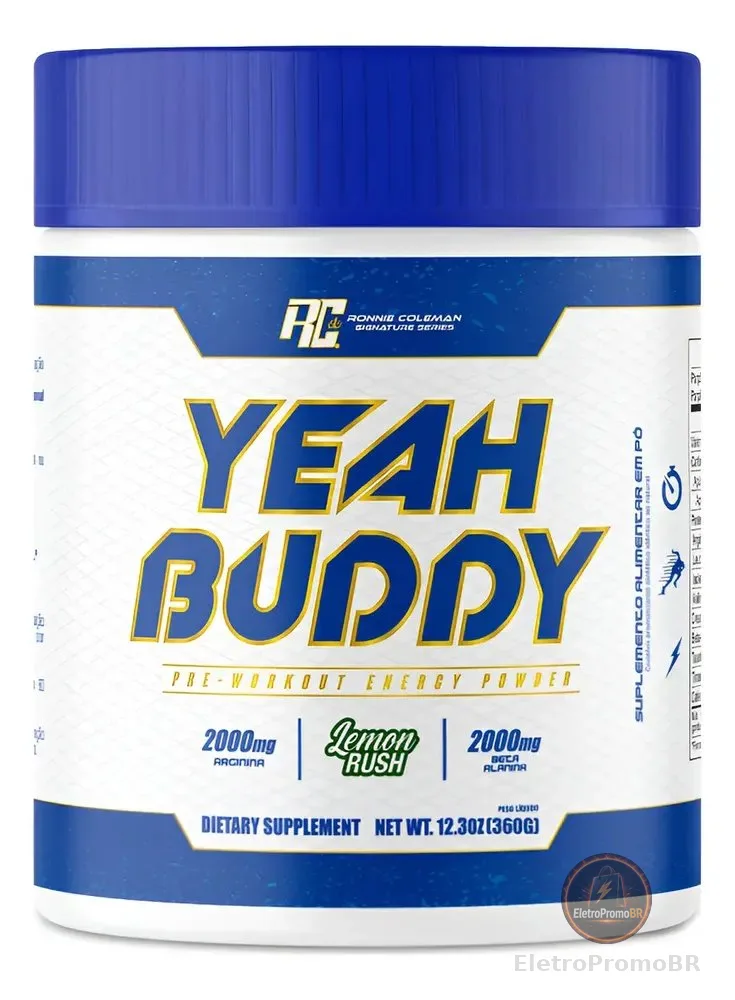 Pré Treino Yeah Buddy Ronnie Coleman 360g Lemon Rush Limon Rush