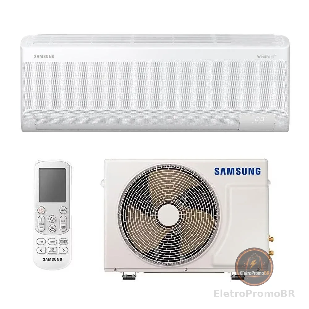 Ar Condicionado Split Hi Wall Samsung WindFree AI Inverter 12.000 Btus Frio 220v R-32