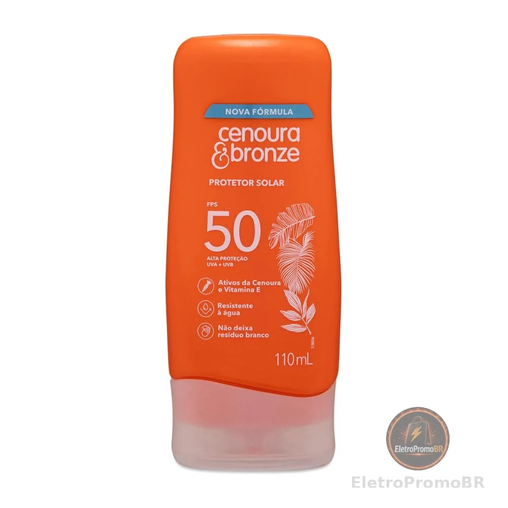 Protetor Solar FPS 50 Cenoura & Bronze 110ml