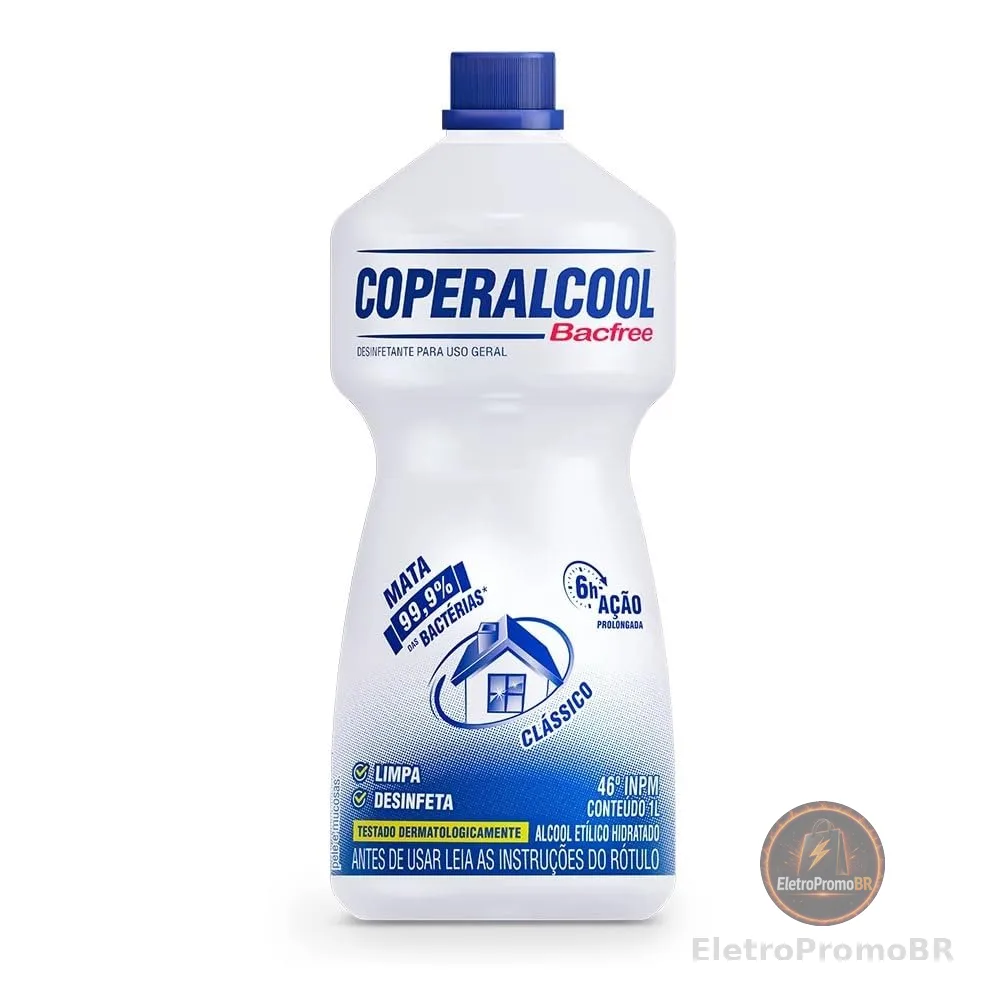 Álcool 46°Inpm Coperalcool Bacfree Clássico 1 L