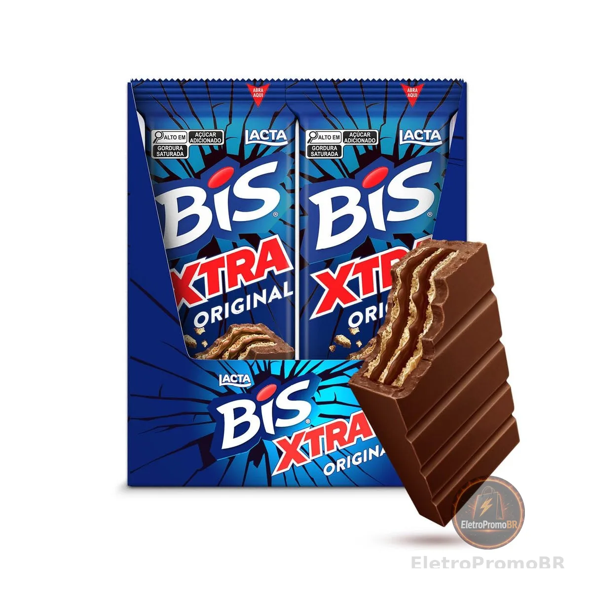 Chocolate Bis Xtra ao Leite - Display com 24 unidades de 45g