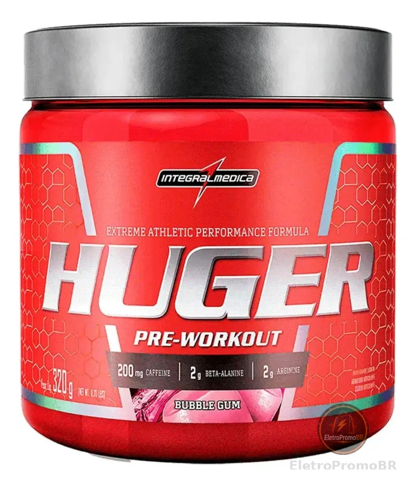 Pré Treino Huger Bubble Gum Pote Com 320g Integralmédica
