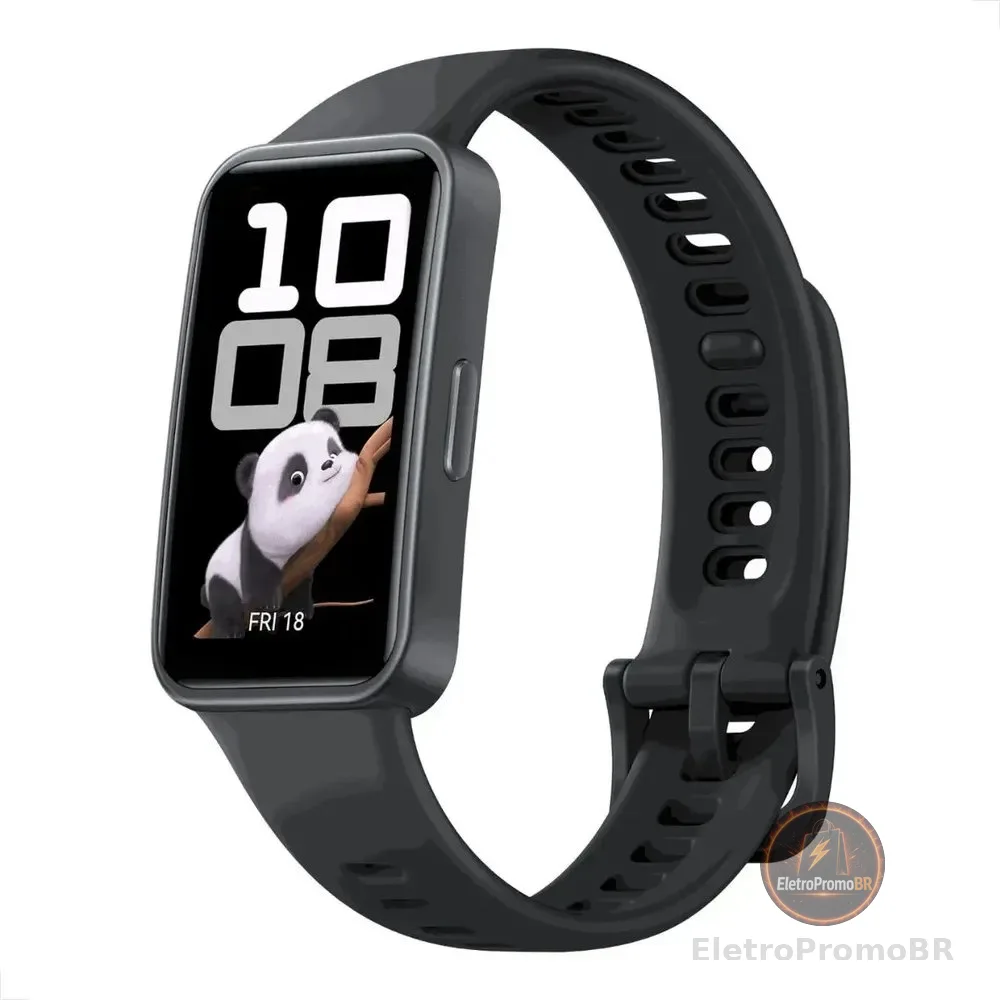 Smartwatch HUAWEI Band 10 Caixa de Polímeros Duráveis Análise do Sono em Nível Profissional Assistente de Bem-estar Emocional Relógio Smartwatch Compatível com Android e iOS Preto