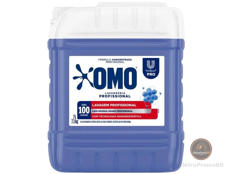 Lava Roupas Liquido 7L Omo Lavanderia