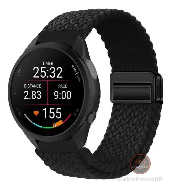 Pulseira Para Garmin Forerunner 165/55 245/645 Nylon