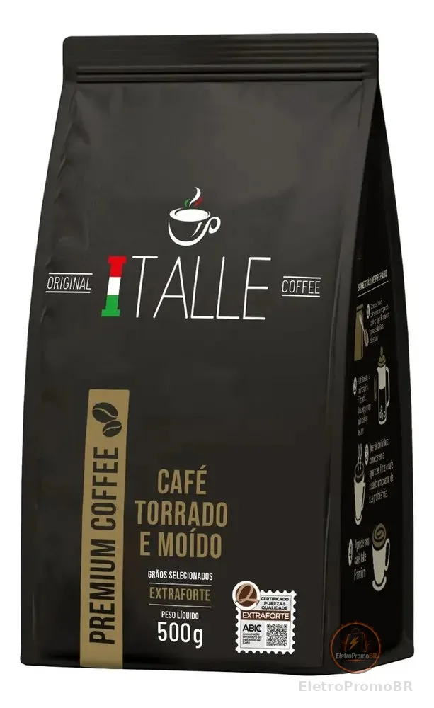 Café Torrado E Moído Extraforte Café Italle 500g Pó