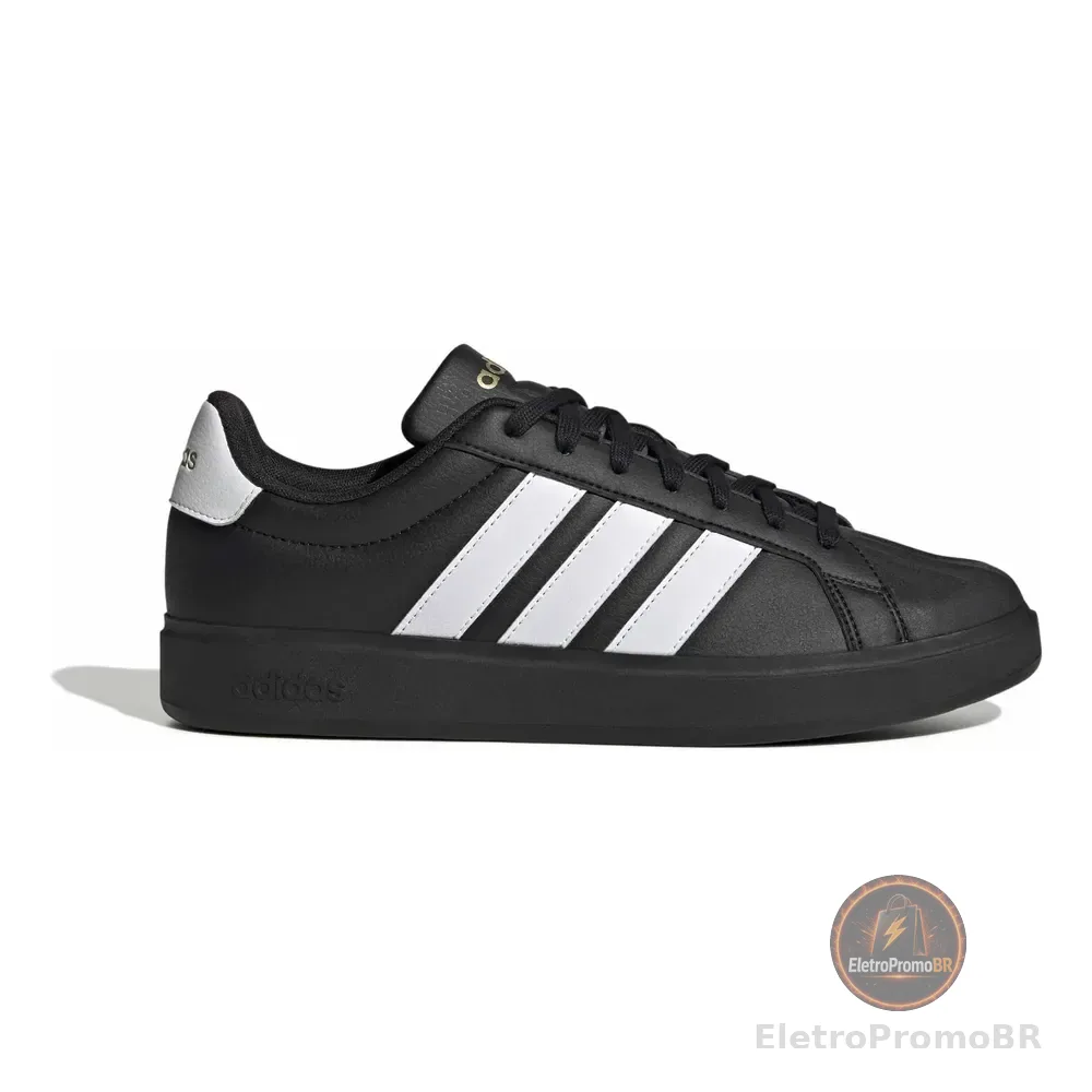 Tênis Masculino Streetalk adidas Core Black Liso 38 Br