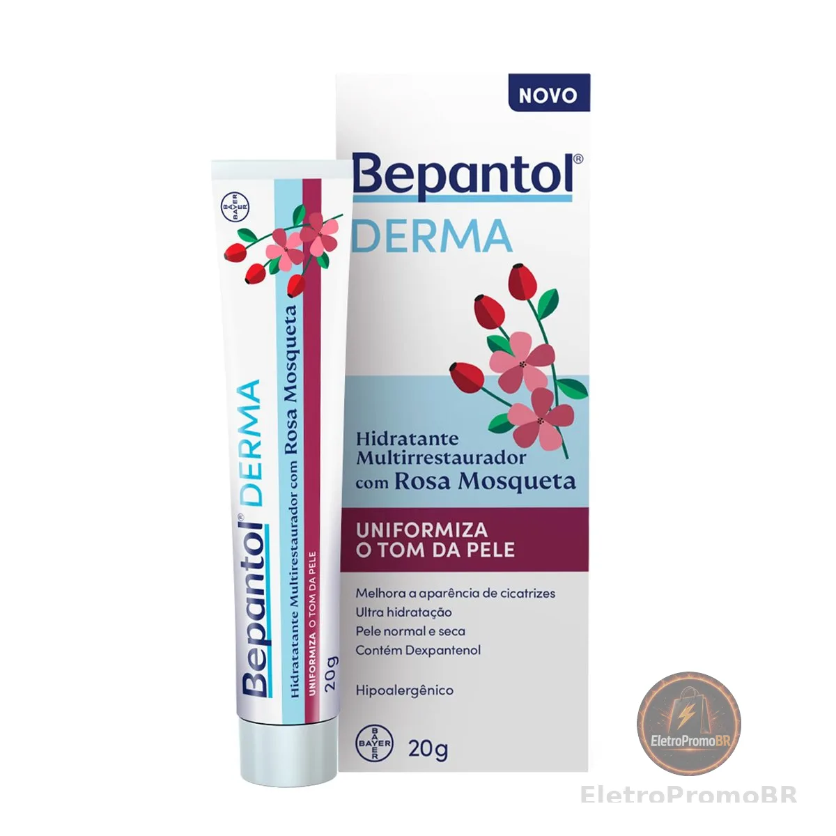 Bepantol Derma Rosa Mosqueta Hidratante Multirrestaurador 20g